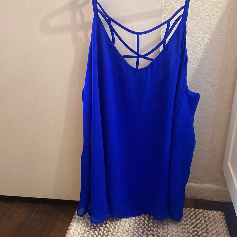 Torrid swing cami. Electric blue. 1X